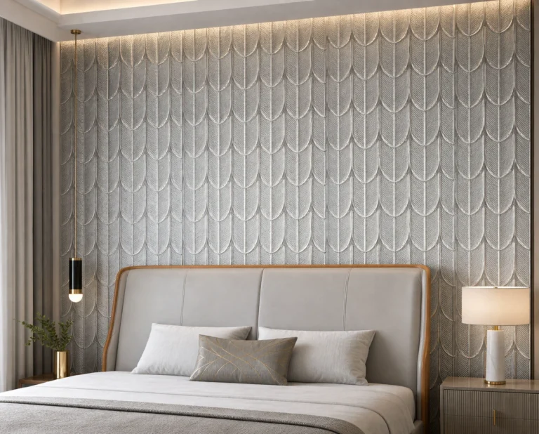 Feather & Leaf Crystal Panels — Application reference 013