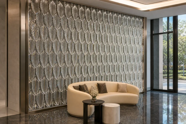 Feather & Leaf Crystal Panels — Application reference 017