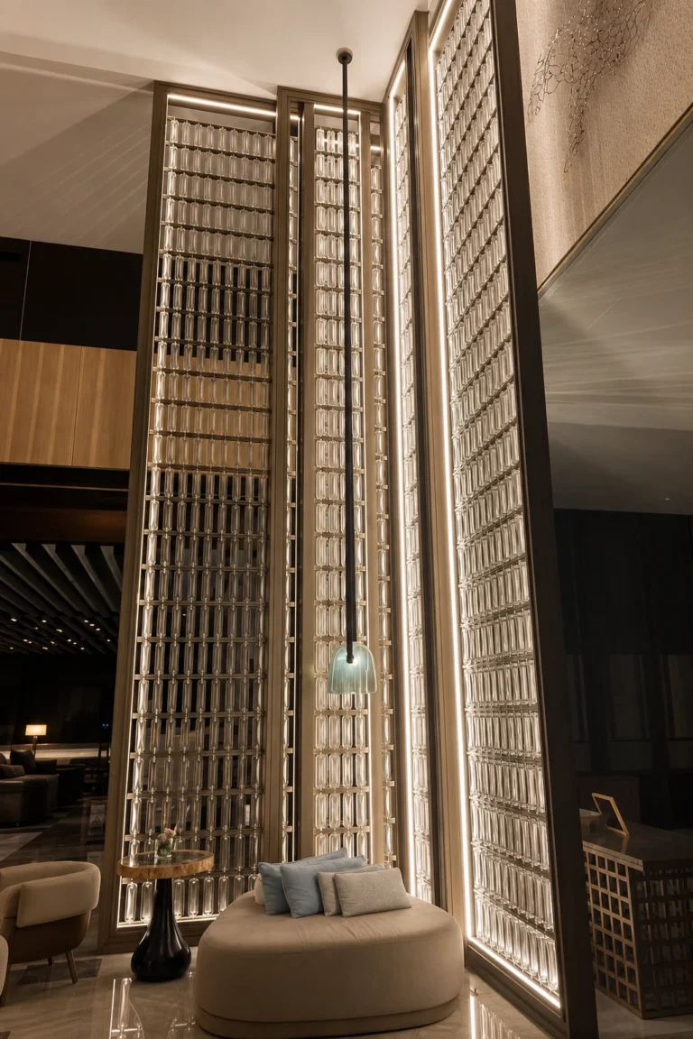 Rectangular Crystal Hanging Panels — Application reference 007