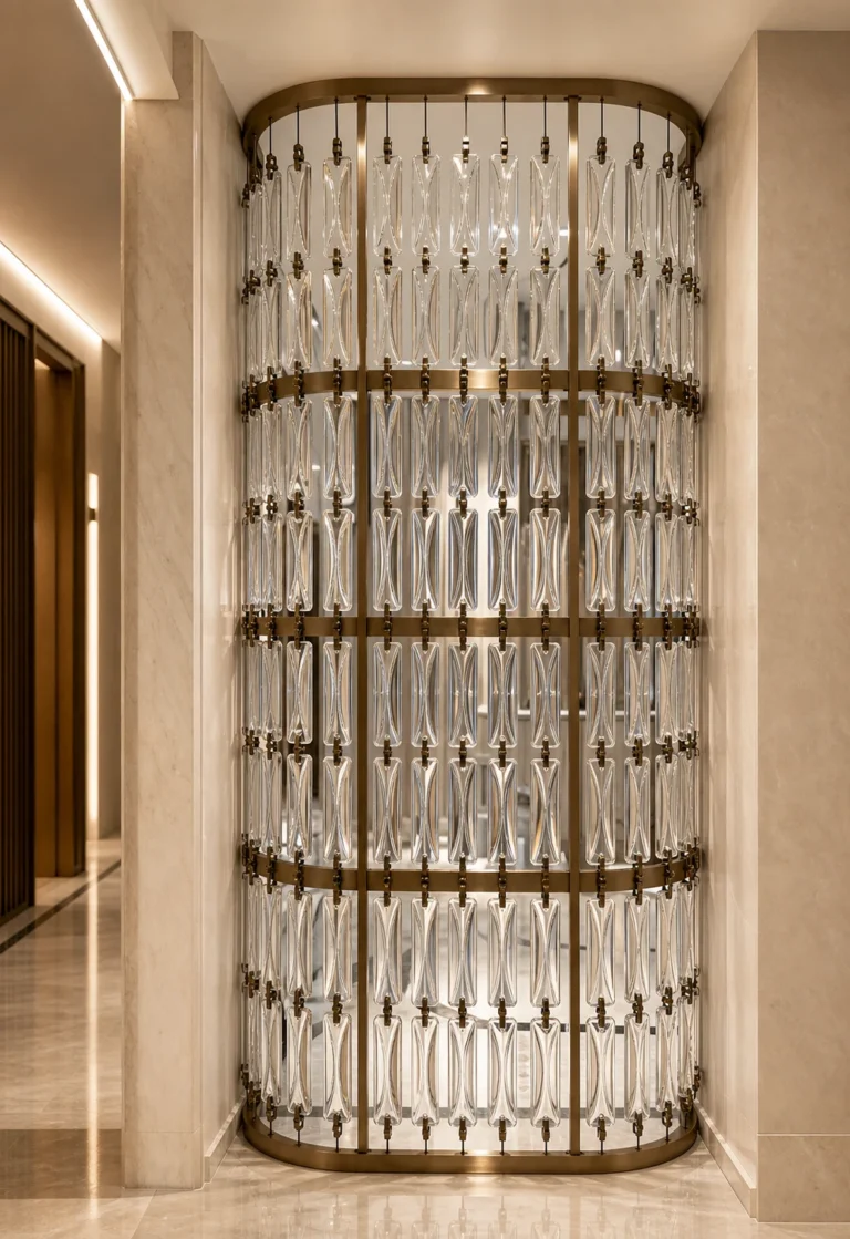 Rectangular Crystal Hanging Panels — Application reference 010