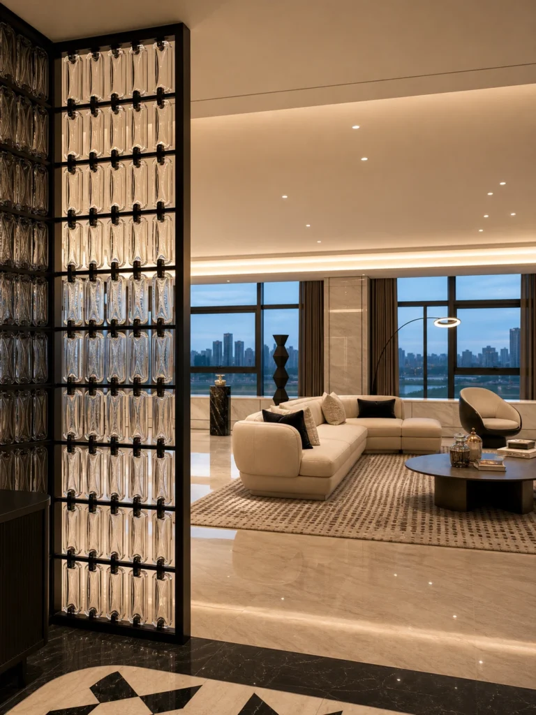 Rectangular Crystal Hanging Panels — Application reference 015