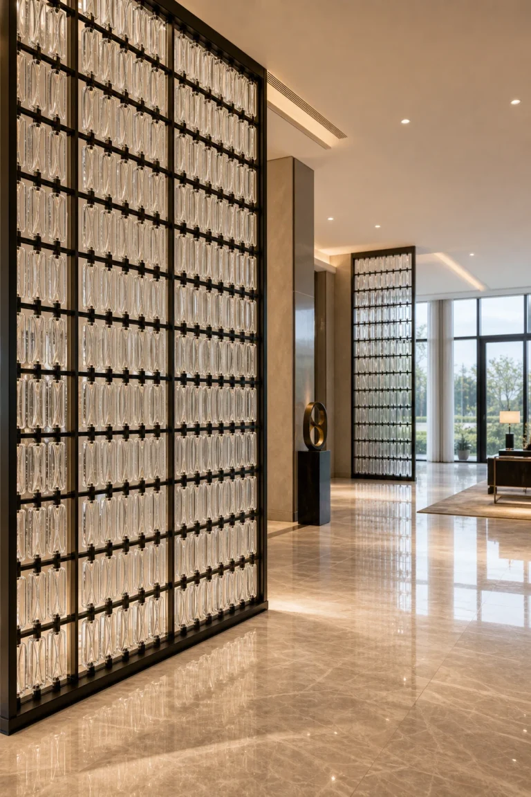 Rectangular Crystal Hanging Panels — Application reference 016