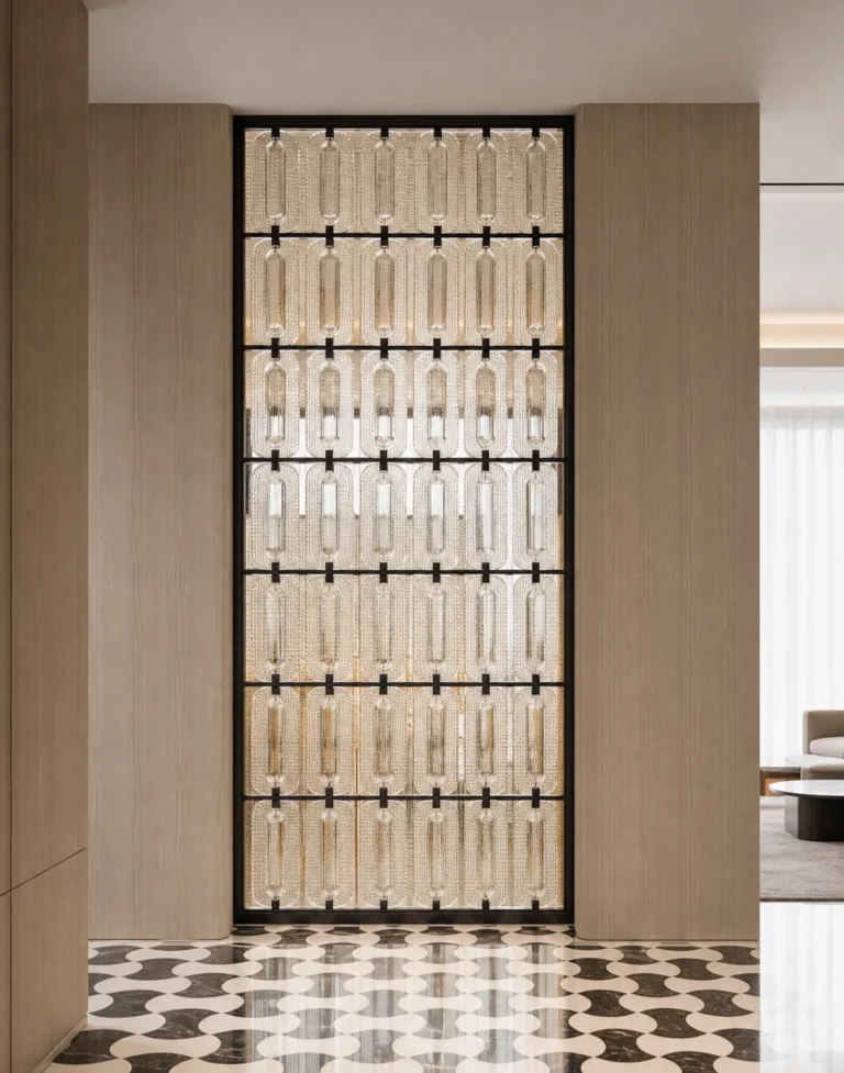 Rectangular Crystal Hanging Panels — Application reference 017