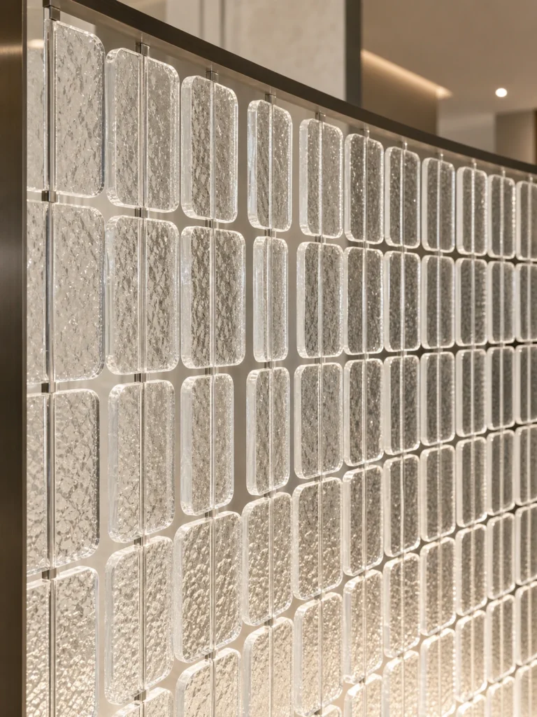 Tube-Linked Crystal Panels — Application reference 001
