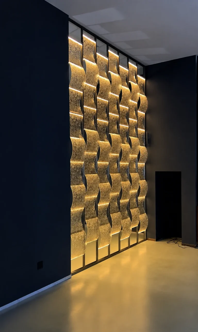 Curved Crystal Tiles interior application scene (LMC-CR-0952)