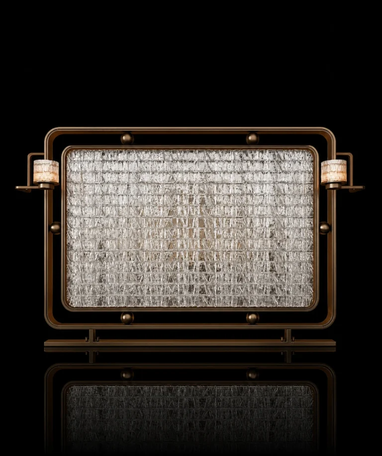 Rectangular Fiber Optic Texture Crystal Panel product detail reference (LMC-CR-1015)